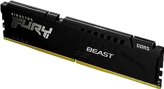 Kingston FURY Beast 16GB 5600MT/s DDR5 CL40 DIMM Desktop Gaming Memory Single Module KF556C40BB 16, Black