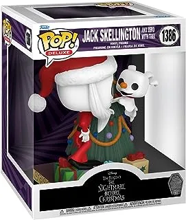 Funko Pop! Deluxe: Disney the Nightmare Before Christmas 30th - Jack Skellington & Zero With Tree - Disney: the Nightmare Before Christmas - Collectable Vinyl Figure - Gift Idea - Movies Fans