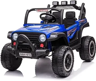 DORSA Battery Operated Willy Jeep for Kids, Ride on Kids Car with Music, USB & Light | Electric Kids Baby Big Car Battery Car for Kids to Drive 2 to 6 Years Boy Girl(Willy BLUE)