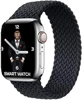 Green Braided Solo Loop Strap for Apple Watch 40mm - Black