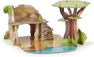 Papo 33106 Mini Savannah Cardboard Environment, Multicolour