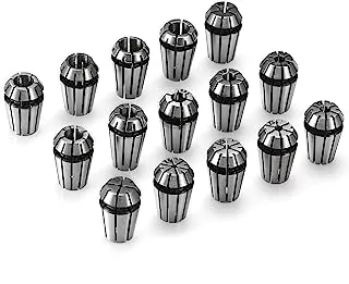 Genmitsu 15PCS ER11 Precision Spring Collet Set for CNC Engraving Milling Lathe Chuck Tool, 1.0mm-7.0mm & 1/4