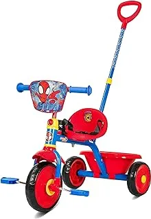 Spartan Marvel Spiderman Tricycle with Pushbar