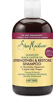 SHEA MOISTURE Jamaican Black Castor Oil Strengthen And Restore Shampoo For Unisex, 384 ml