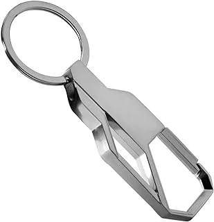 ECVV mens car keychain Key Chain, Silver, 90*25*7mm