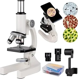 Microscope, Biological Microscopes 200x-30000x for Kids Students Adults, Microscope With Microscope Slides Set, Phone Adapter, Biological Microscopes For School Laboratory Home Science Education