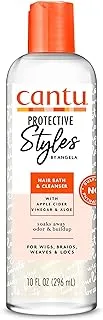 Cantu Protective Styles by Angela Hair Bath & Cleanser with Apple Cider Vinegar & Aloe, 10 Ounce