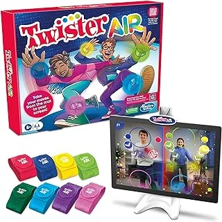 Hasbro Gaming - Twister Air Game | AR App Play Game with Wrist and Ankle Bands | Links to Smart Devices | Active Party Games for Kids and Adults | Ages 8+ | For 1+ Players