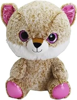 Hamleys Big Eyes Brown Fox Toys for Kids, 14.5-Inch Size