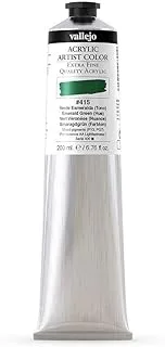 Vallejo 17.415 Acrylic Artist Color 200 ml, Emerald Green