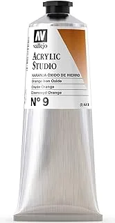 Vallejo 21.509 Acrylic Studio Paint 125 ml, Orange Iron Oxide