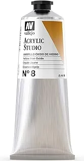 Vallejo 21.508 Acrylic Studio Paint 125 ml, Yellow Iron Oxide