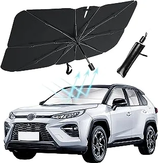 Car Windshield Sun Shade Umbrella,Foldable Car Sun Shade Windshield,Keep Vehicle Cool,Fit Sedan SUV Pickup Truck Most Vehicles Car Window Shades Front Windshield Sun Shade for car Windshield