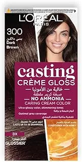 L'Oreal Paris Casting Crème Gloss No Ammonia Hair Color for shiny hair 300 Dark Brown