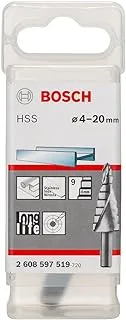 Bosch Professional 2608597519 HSS Step Drill bit, 8,0 mm, 75 mm, 4-20 mm