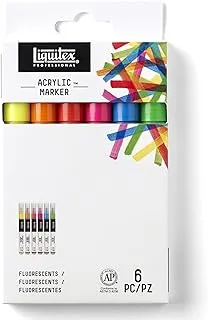 Liquitex Professional Paint Marker Set, 6 Piece, Fluorescents