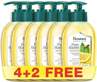 HIMALAYA PURE HANDS TULSI & LEMON Anti-Bac. HAND WASH 250mlx6