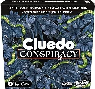 Hasbro Gaming Clue Conspiracy Board Game for Adults and Teens | Secret Role Strategy Games | Ages 14+ | 4-10 Players | 45 Mins. | Mystery Games | Party Games