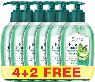 HIMALAYA PURE HANDS TULSI & ALOE Anti-Bac. HAND WASH 250mlx6