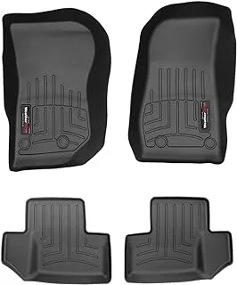 WeatherTech 44573-1-3 Digital Fit Front and Rear Floor Liners for Jeep Wrangler