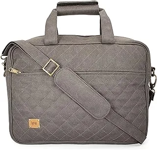 Enew Leatherite Laptop Messenger Bag 14Inch 8Ltr (Grey)