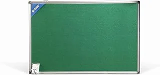 Maxi Felt/Cork Board (Notice Board) 60X90 Centimeter with aluminum frame One Side Cork -One Side Felt (Green Fabric).