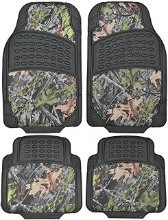 BDK Camouflage 4 Piece All Weather Waterproof Rubber Car Floor Mats - Fit Most Car Truck SUV, Trimmable, Heavy Duty - MT-684-CM