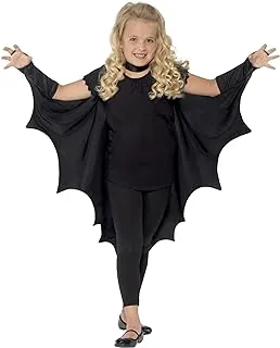 Smiffys Kids Unisex Vampire Bat Costume, Wings, Black, One Size, 44414