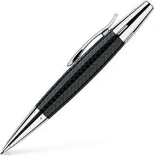 Faber-Castell e-motion precious resin parquet twist mechanical pencil, 1.4 mm, Black, Made in Germany