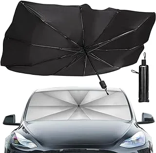 Sharpai Sedan Suv Car Sun Shade For Windshield Protector, 57''X 31'', Black, U5731