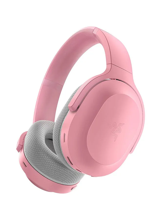 RAZER Razer Barracuda Wireless Gaming & Mobile Headset, PC, Playstation, Switch, Android, iOS, 2.4GHz Wireless + Bluetooth, Integrated Noise-Cancelling Mic, 50mm Drivers, 40 Hr Battery - Quartz Pink