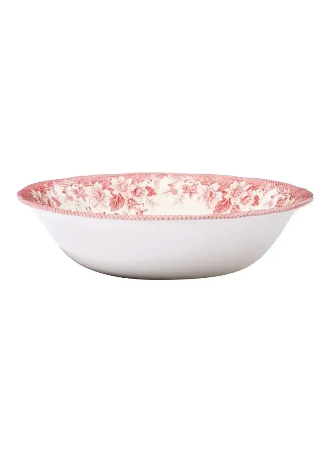 Claytan Printed Ceramic Bowl Pink 24cm