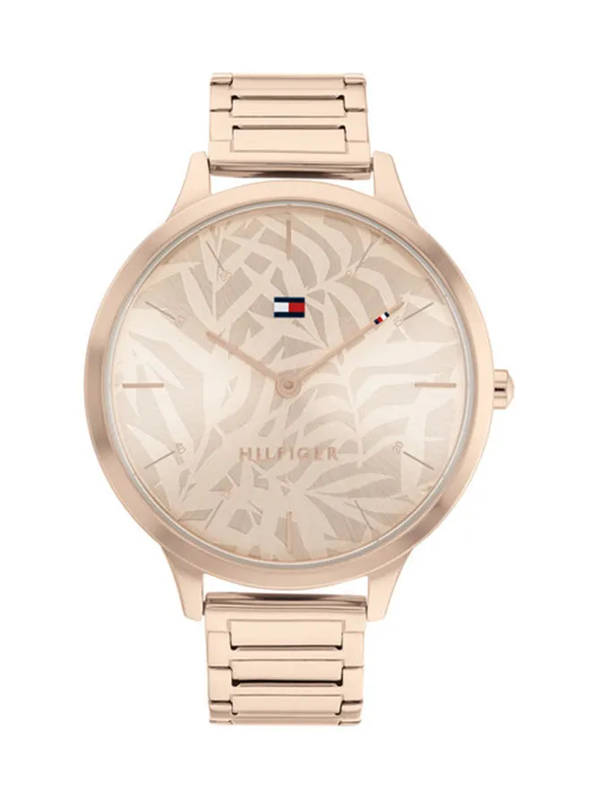 TOMMY HILFIGER Women Clasp Analog Round Stainless Steel Wrist Watch 1782497 - 40Mm