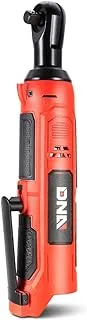 DNA MOTORING TOOLS-00170 Cordless Ratchet Wrench 12V Variable Speeds w/Forward/Reverse Rotation Switch + LED Work Light, Red (Tool Only)