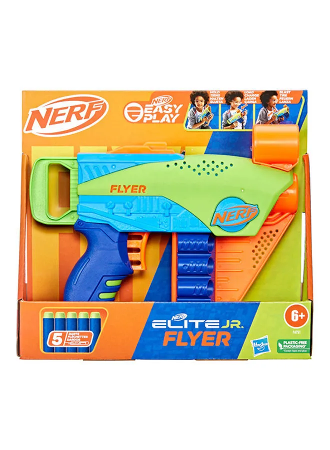 NERF Easy Play Dart Blaster مع 5 سهام نيرف إيليت