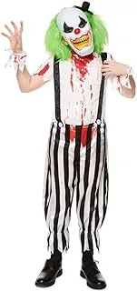 Mad Toys Trick or Treat Evil Clown Dress-Up Set Spooky Theme Party Halloween Child Costumes, 11-12 Years