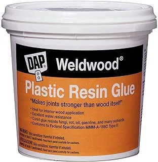 DAP 00204 Weld wood Plastic Resin Glue, 4.5 Lb, Pail, Tan, Powder