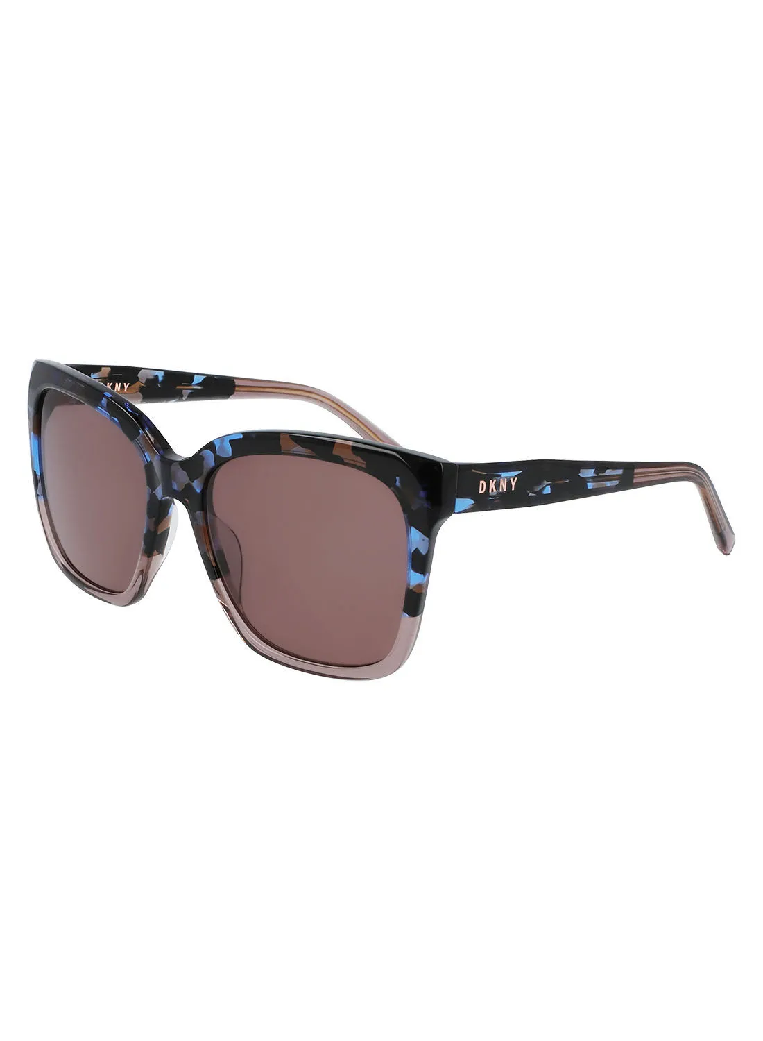 DKNY كامل الحواف Zyl Square Dkny Sun Dk534S 5618 (270) كريستال مينك / أزرق / سلحفاة Bk