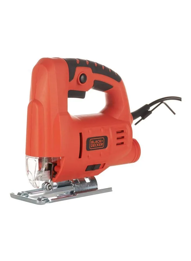 BLACK+DECKER Jigsaw Corded Single Speed With Bevel Cutting 400W JS10-B5 Orange/Black 27x21x7.5cm