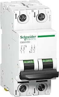 Schneider Electric miniature circuit breaker - C60H - 2 poles - 6 A - C curve, A9N61526