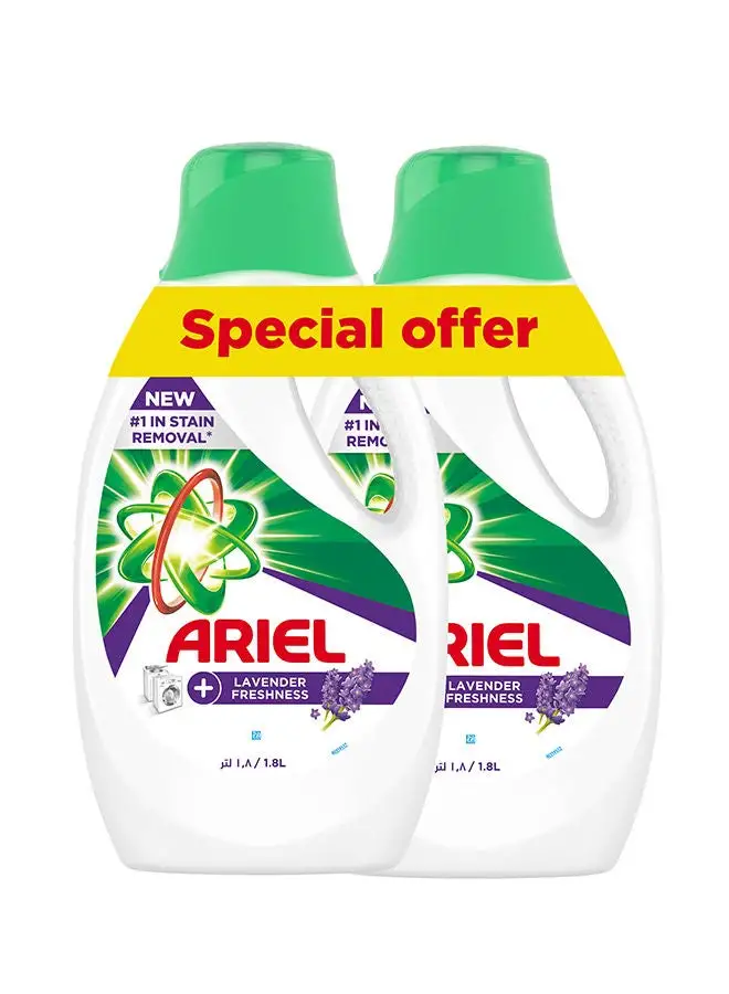 Ariel Lavender Laundry Detergent Liquid Gel 1.8L Pack of 2