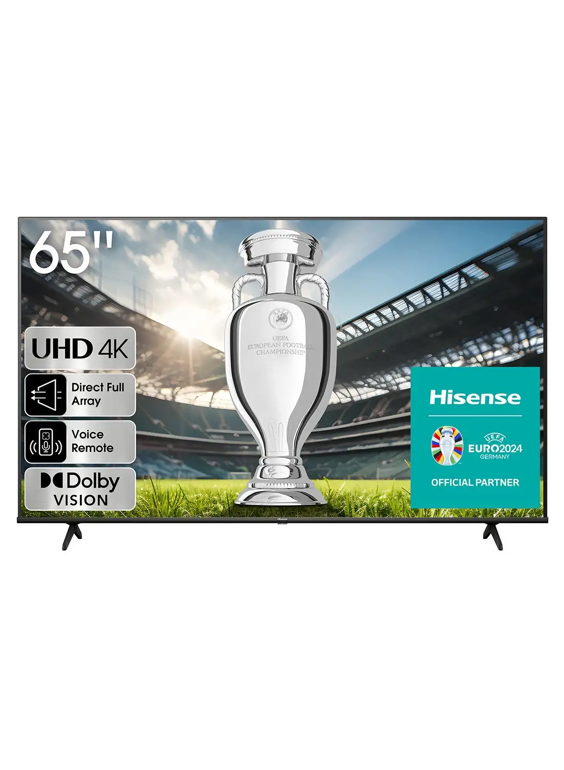 Hisense VIDAA U6 4K Smart TV, 65 Inch UHD E6K With Dolby Vision, Pixel Tuning, Smooth Motion, Game Mode Plus 2023 New Model 65E6K Black