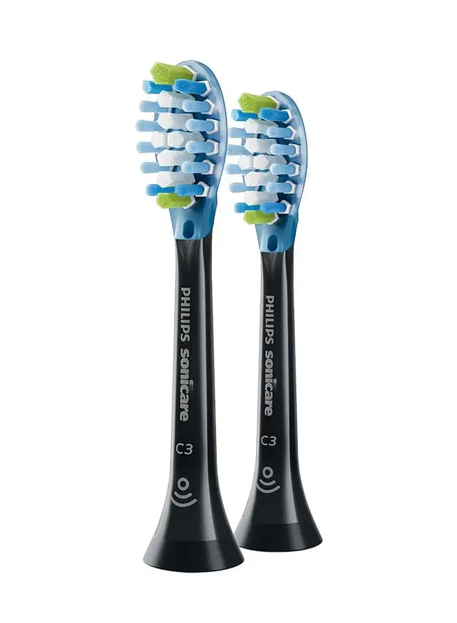 PHILIPS SONICARE Pack of 2 Sonicare Diamond Clean Brush Head Black 36grams