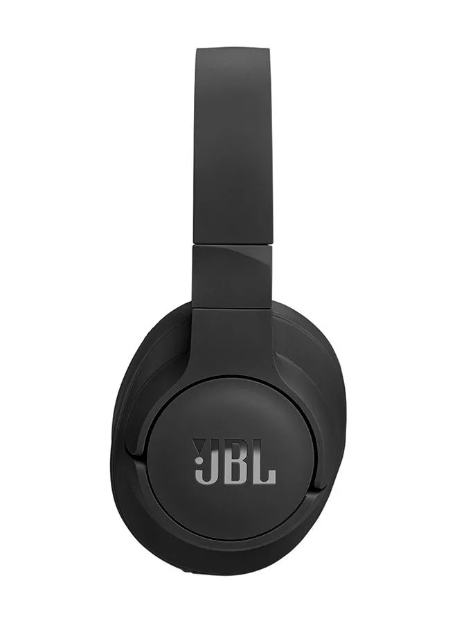 JBL Wireless Over Ear Headphones Adaptive Noice Cancelling مع Smart Ambient Bluetooth 5.3 مع Le Audio بدون استخدام اليدين بالإضافة إلى اتصال صوتي متعدد النقاط خفيف الوزن وقابل للطي أسود