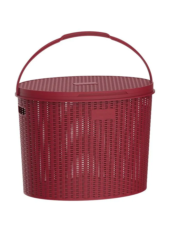 Cosmoplast 27L Cedarattan Picnic Basket