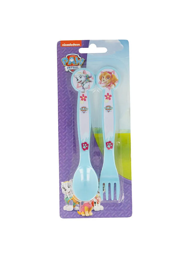 nickelodeon Disney Cutlery Pp 2Pcs Set Paw Patrol Girl