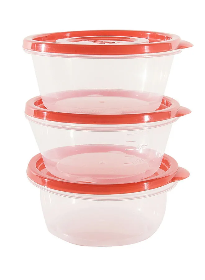 LocknLock 3-Piece Set Ezlock Round Container 350ml