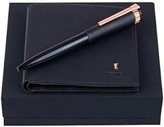 FESTINA Set Card wallet Chrono bike Navy + Ballpoint pen Prestige Rose Gold Navy