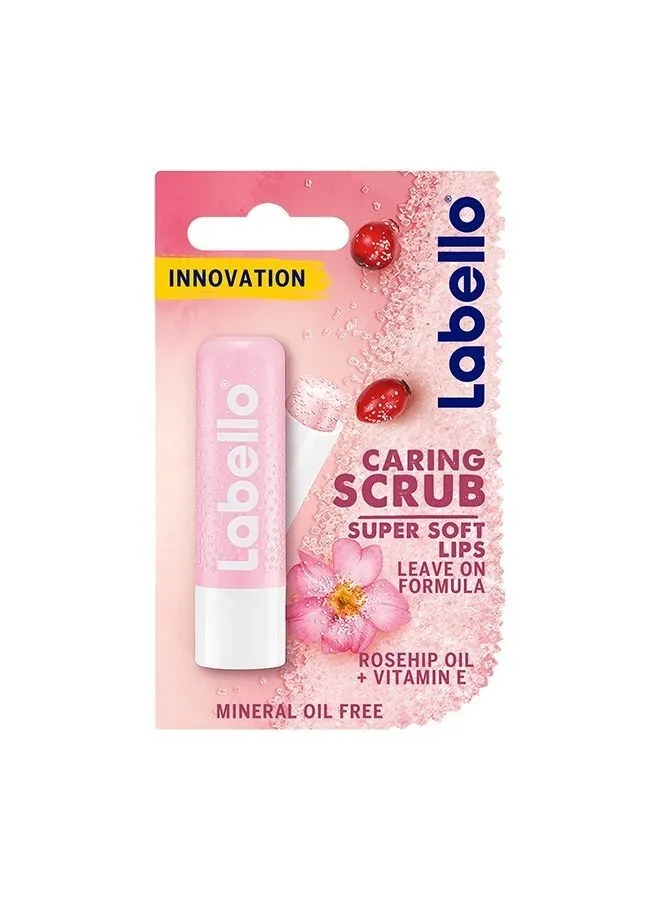 Nivea Labello Lip Caring Scrub, Rosehip Oil & Vitamin E, 4.8g 4.8ml