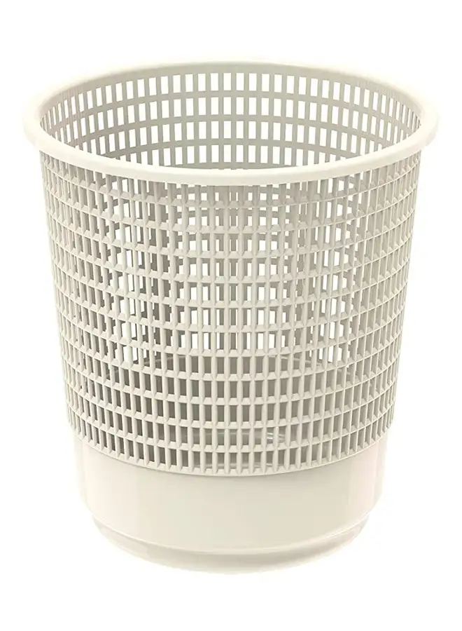 Cosmoplast Waste Paper Basket White 24x24x24cm